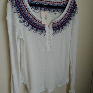 Free people long sleeved top